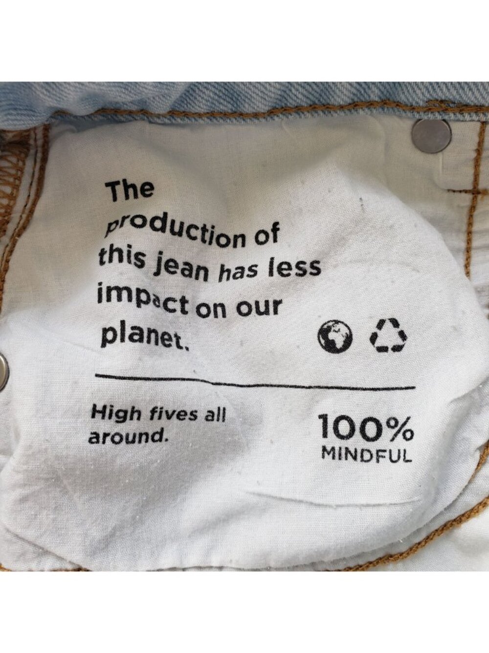 Pacsun Mom Jeans Patchwork Funky 70s - Picture 12 of 14